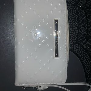 Betsey Johnson grey heart wallet